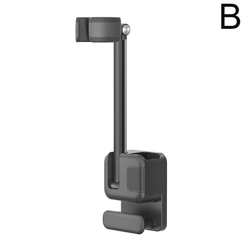 Hair Dryer Holder Bathroom Punch-Free Wall-Mounted 360°Adjustable Hand-Free Hair Dryer Stand Universal Comb Hair Dryer Organizer