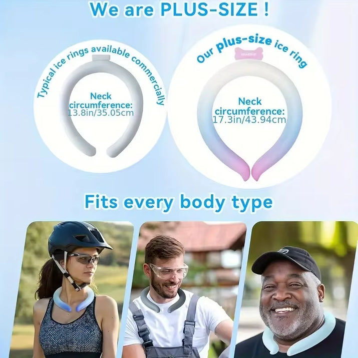 Reusable Ice Cold Neck Strap Suitable for Summer, Portable Cooling Collar Essential for Outdoor Activities, Instant Cooling Devi