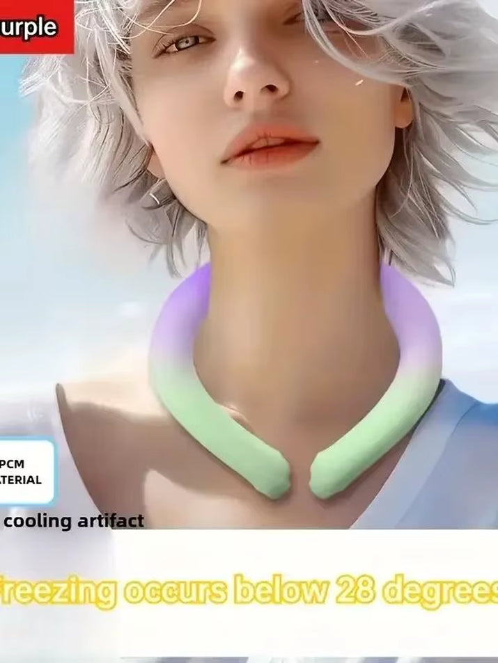 Reusable Ice Cold Neck Strap Suitable for Summer, Portable Cooling Collar Essential for Outdoor Activities, Instant Cooling Devi