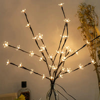 20 Bulbs LED Cherry Blossom Flower Branch Lights Lamp Tall Vase Filler Twig Lighted Branch Christmas Wedding Decorative Lights