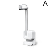 Hair Dryer Holder Bathroom Punch-Free Wall-Mounted 360°Adjustable Hand-Free Hair Dryer Stand Universal Comb Hair Dryer Organizer