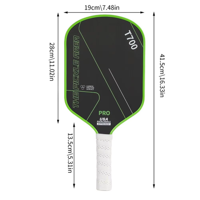 T700 Pickleball Paddle Carbon Fiber USAPA Approved Pickle Ball Paddle Lightweight Frosted Surface Professional Game Supplies