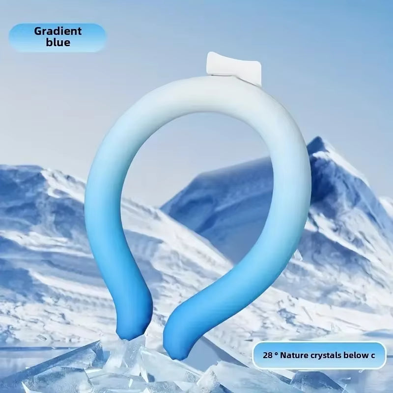 Reusable Ice Cold Neck Strap Suitable for Summer, Portable Cooling Collar Essential for Outdoor Activities, Instant Cooling Devi